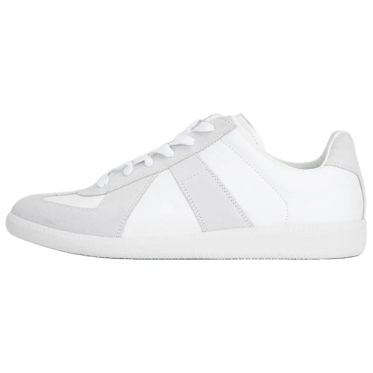 Maison Margiela Replica Cow Leather Low top Stylish Skateboarding Shoes Men's White