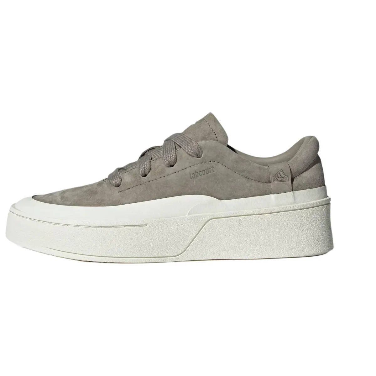 Adidas Labcourt Leather Slip Resistant Abrasion Resistant Low top Skateboard Shoes Unisex Earth Umber White