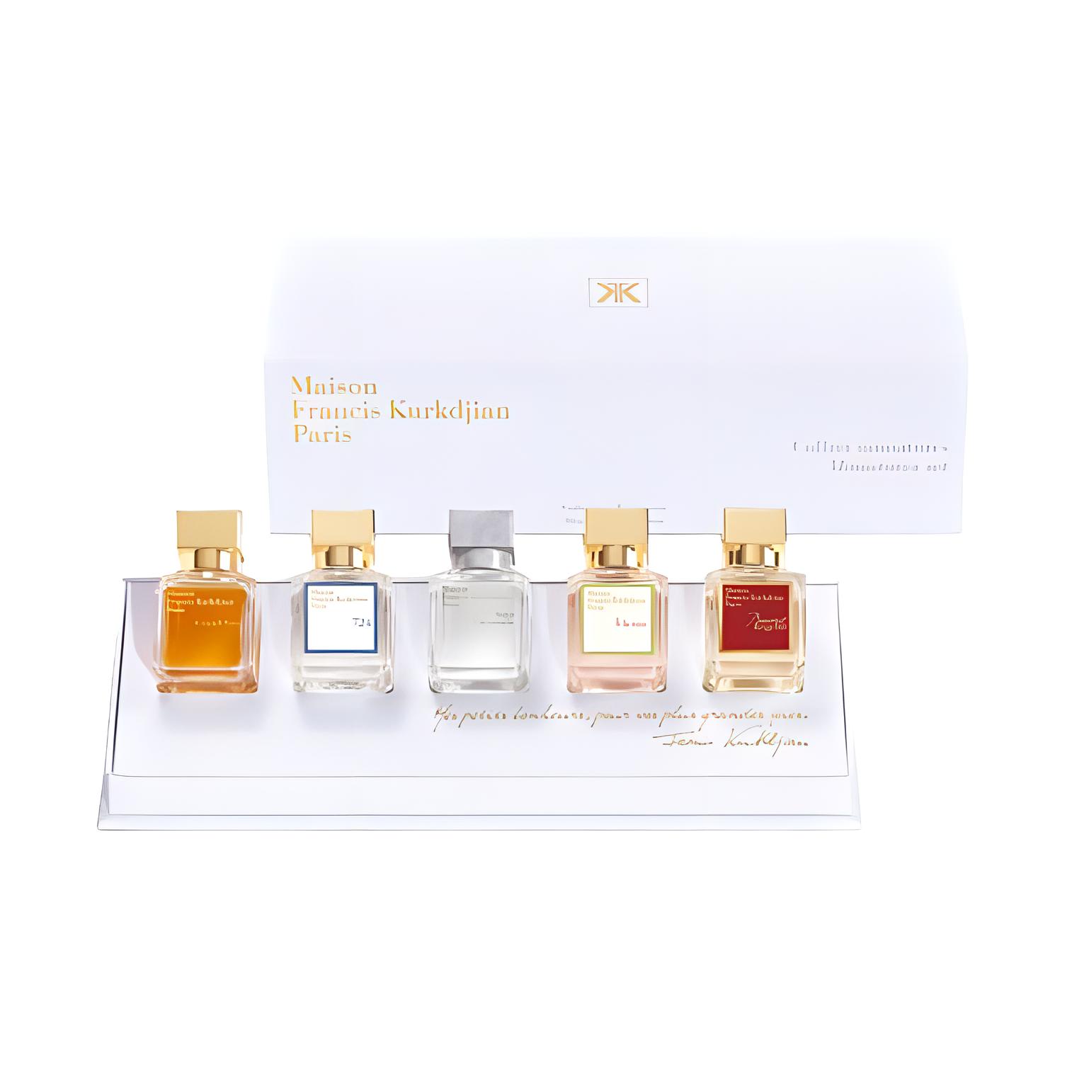 MFK Grand Soir Set Eau De Toilette Five Piece Set Crystal Red 540+Blooming Rose+Endless Water+Paris Nighttime+724
