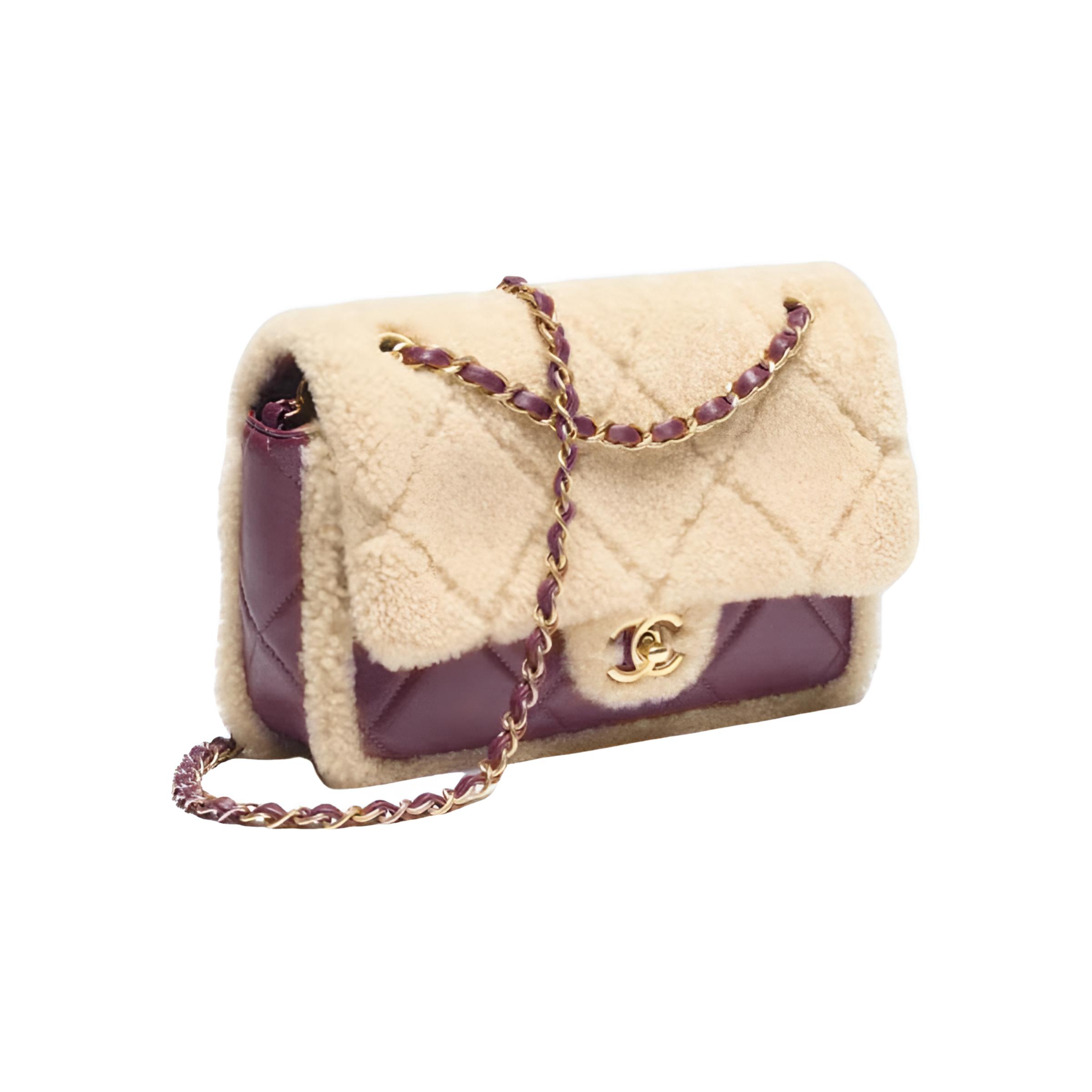 Женская сумка Chanel 25K (бежево-коричневая) — фото 2