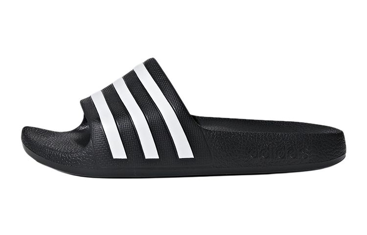 Детские шлепанцы adidas Adilette Aqua Slides K (черно-белые) — фото 1