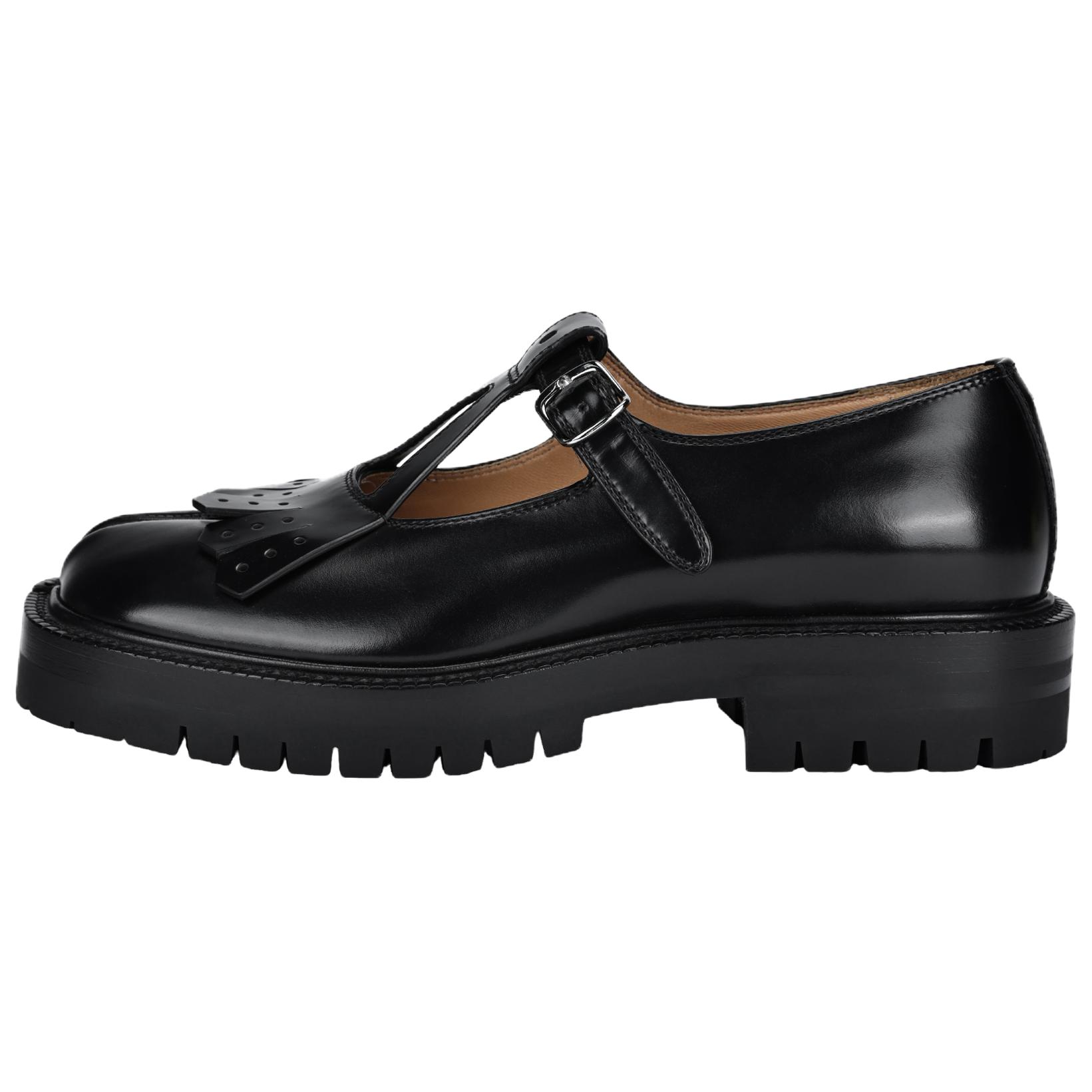 Женские туфли Maison Margiela Tabi County (черные)