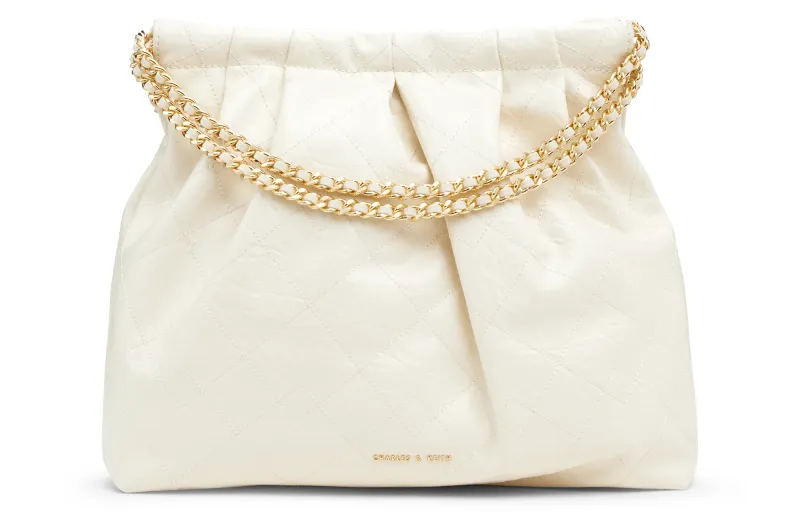 CHARLES&KEITH Summer high quality universal capacious polyurethane big multicoloured one-shoulder bag