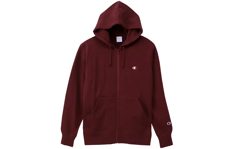 Champion Sweatshirt Japan Version Unisex Burgundy