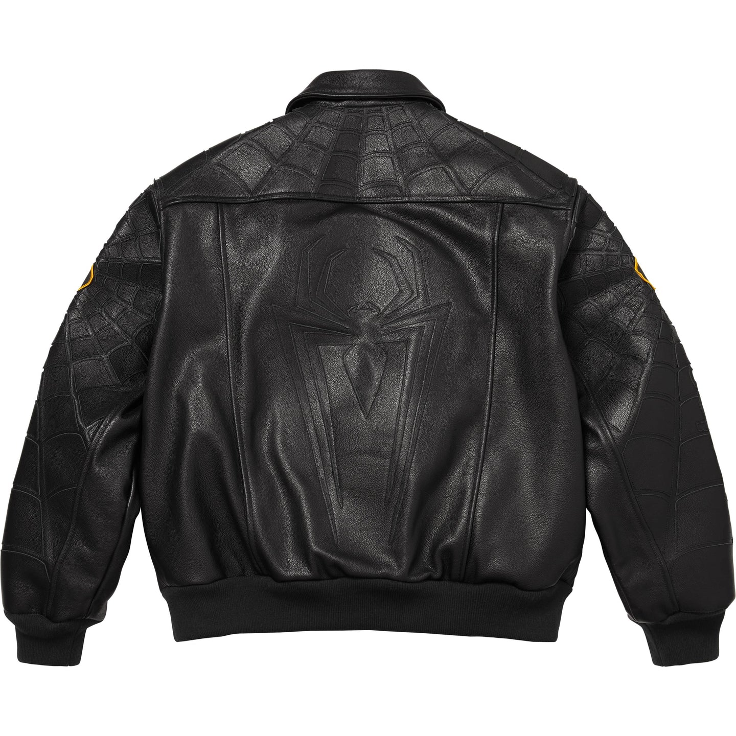 Кожаная куртка Supreme × Vanson Leathers × Spider-Man SS26 Week14 Jacket (черная) — фото 2