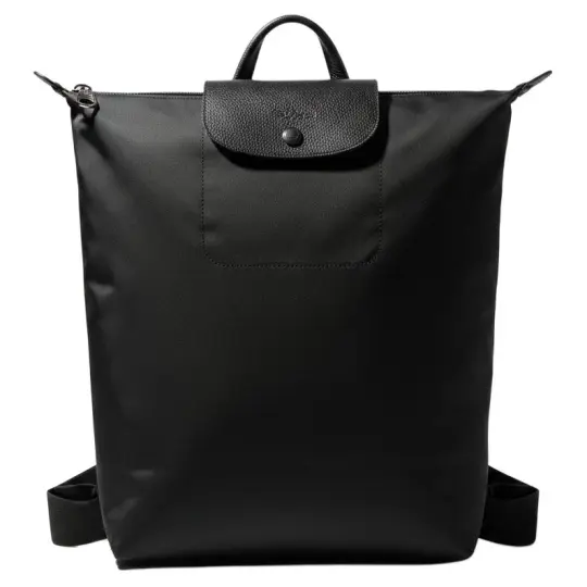 Рюкзак унисекс для пар из полиамида с логотипом LONGCHAMP Le Pliage, черный
