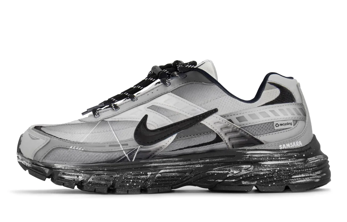 Nike Initiator Abrasion Resistant Breathable Low top Sprint Running Shoes Unisex Black Gray