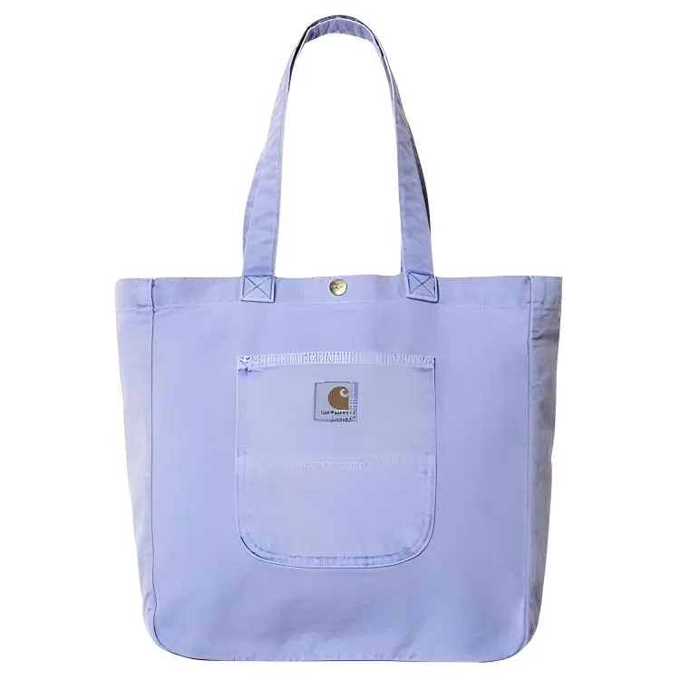 Carhartt Polyester Tote Bag, Shopping Bag, Handbag, Shoulder Bag Regular Unisex Light Blue