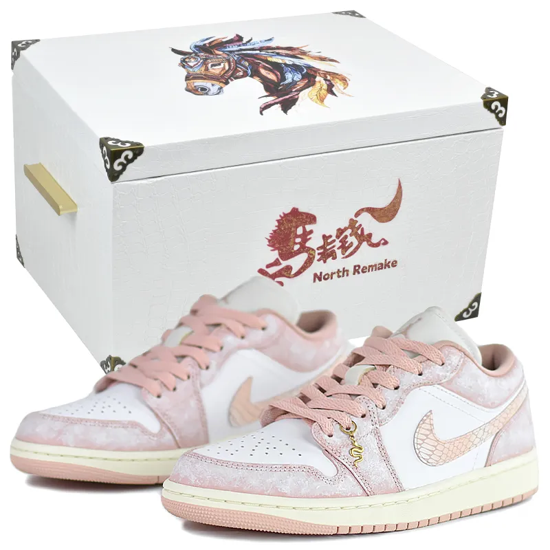 Jordan Air Jordan 1 Low top Skateboard Shoes Women's Pink