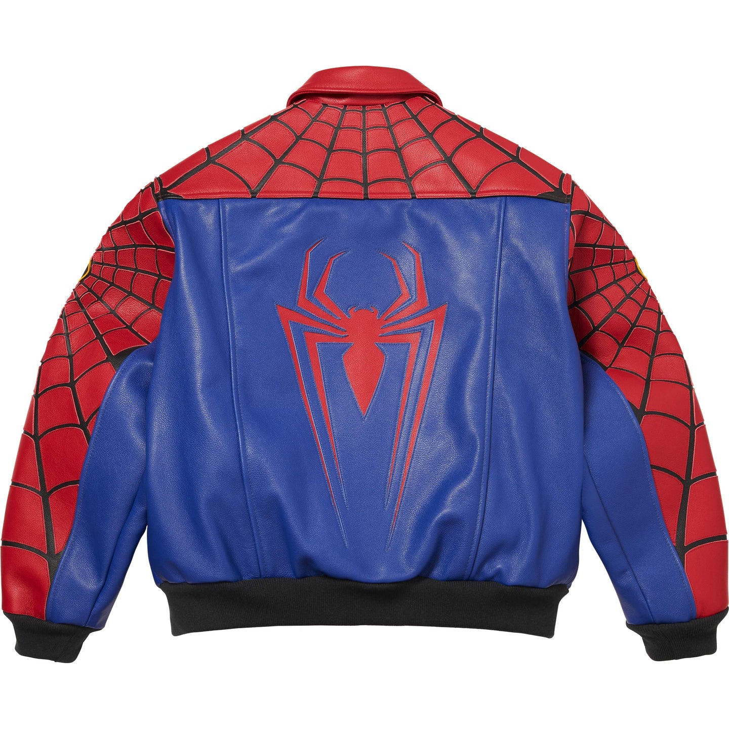 Кожаная куртка Supreme × Vanson Leathers × Spider-Man SS26 Week14 Jacket (черная) — фото 6
