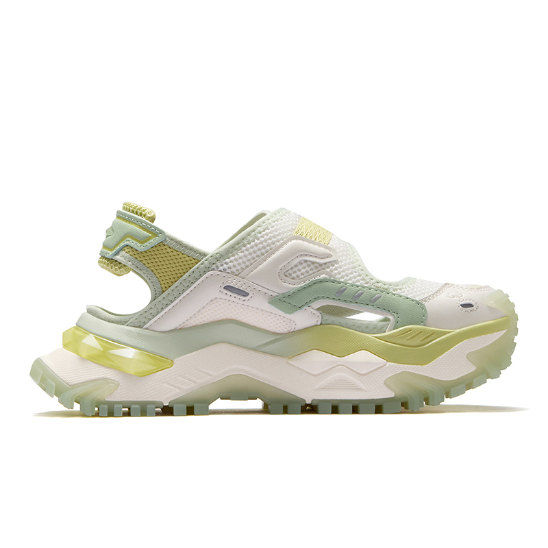 Женские сандалии Fila FUSION BIANCO SANDAL (бело-зеленые) — фото 2