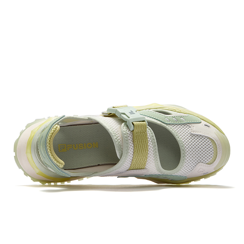 Женские сандалии Fila FUSION BIANCO SANDAL (бело-зеленые) — фото 4