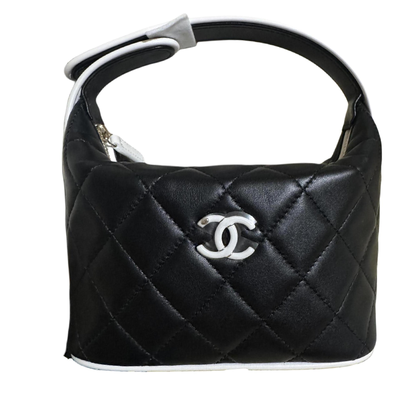 Женская сумка Chanel (черно-белая)