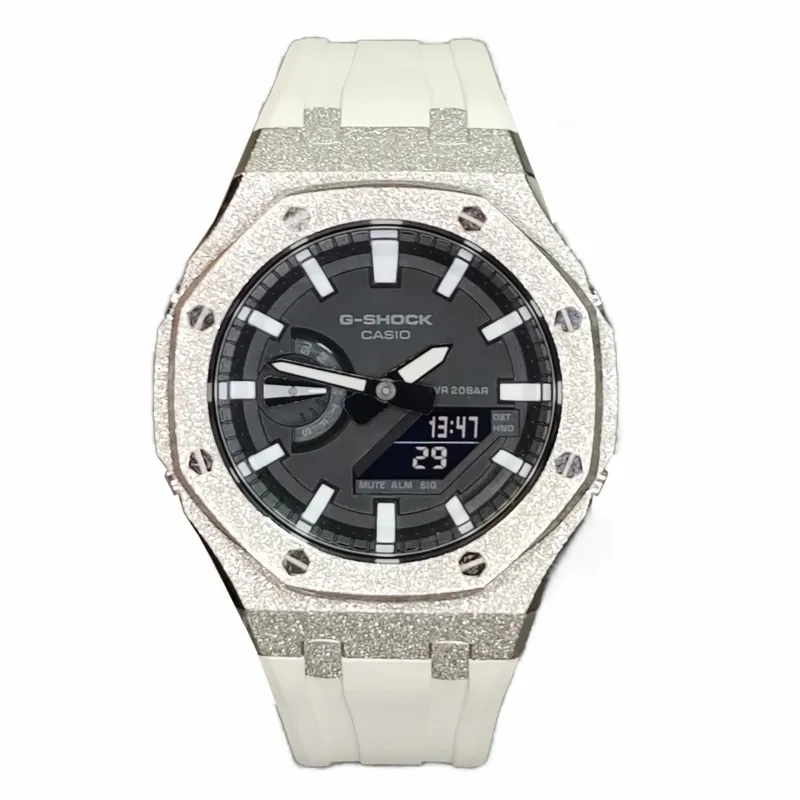 CASIO Men Liquid Crystal/Analog Dual Display Series 44mm Black Watch