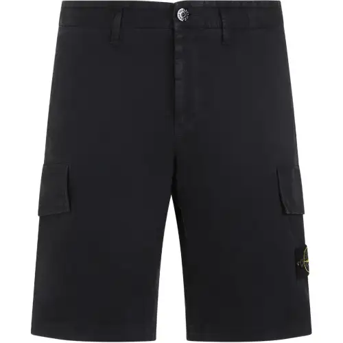 STONE ISLAND Compass-Badge Knee-Length Cargo Shorts