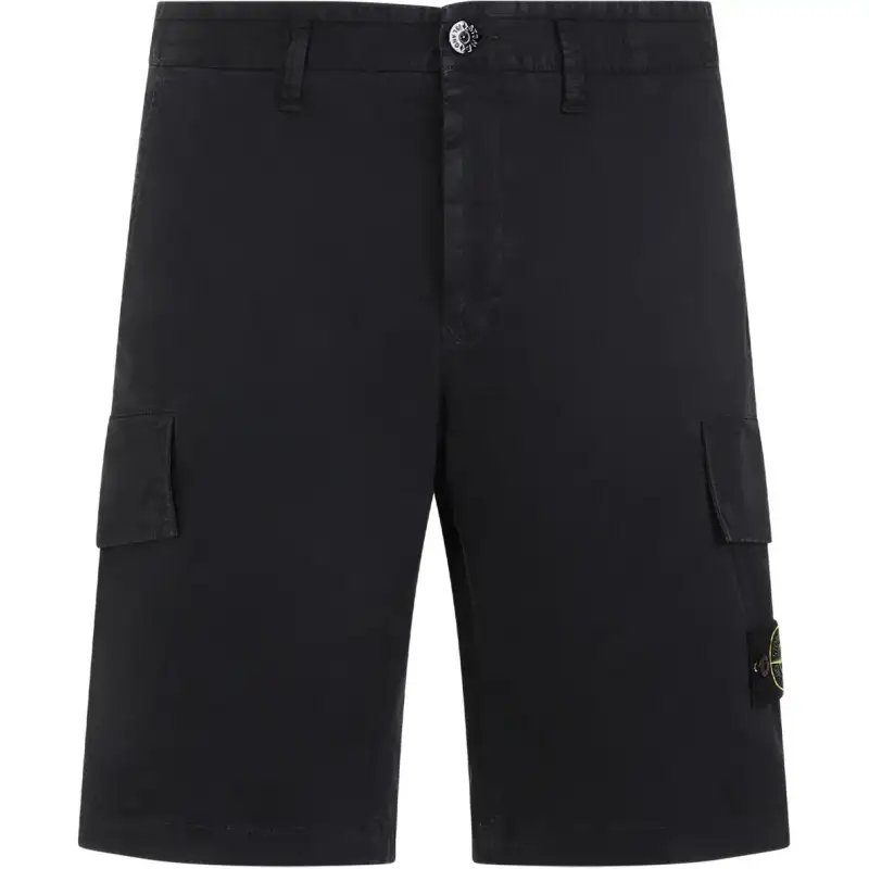 STONE ISLAND Compass-Badge Knee-Length Cargo Shorts