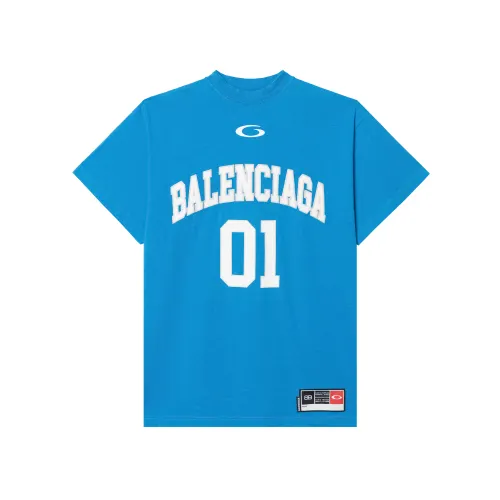 Balenciaga SS25 T Shirt Loose Fit Men's Blue