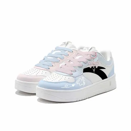 Anta Slip Resistant Abrasion Resistant Low top Skateboard Shoes Women's White
