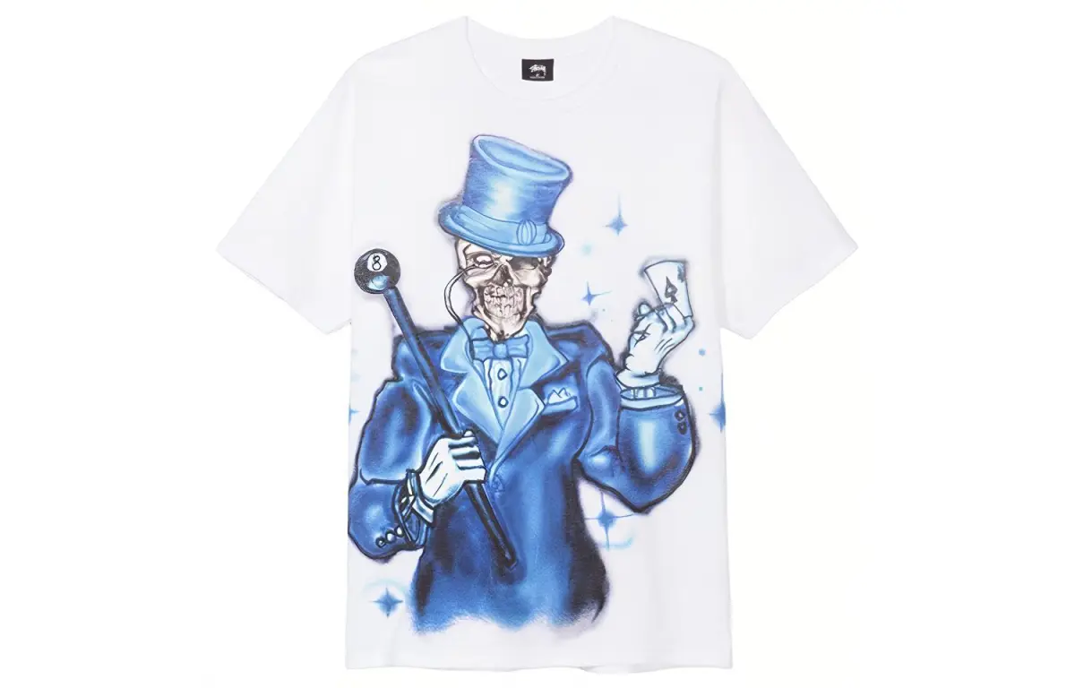 Stussy T-Shirts Men's Crew Neck Moderate
