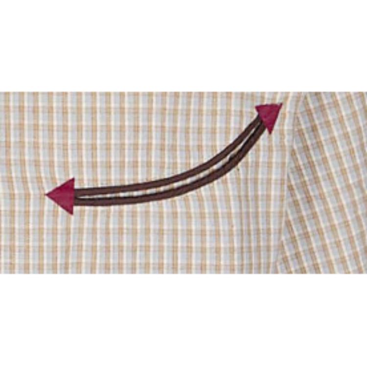 Мужская футболка Polo Brain Dead Check Western Shirt (серо-бежевая) — фото 7