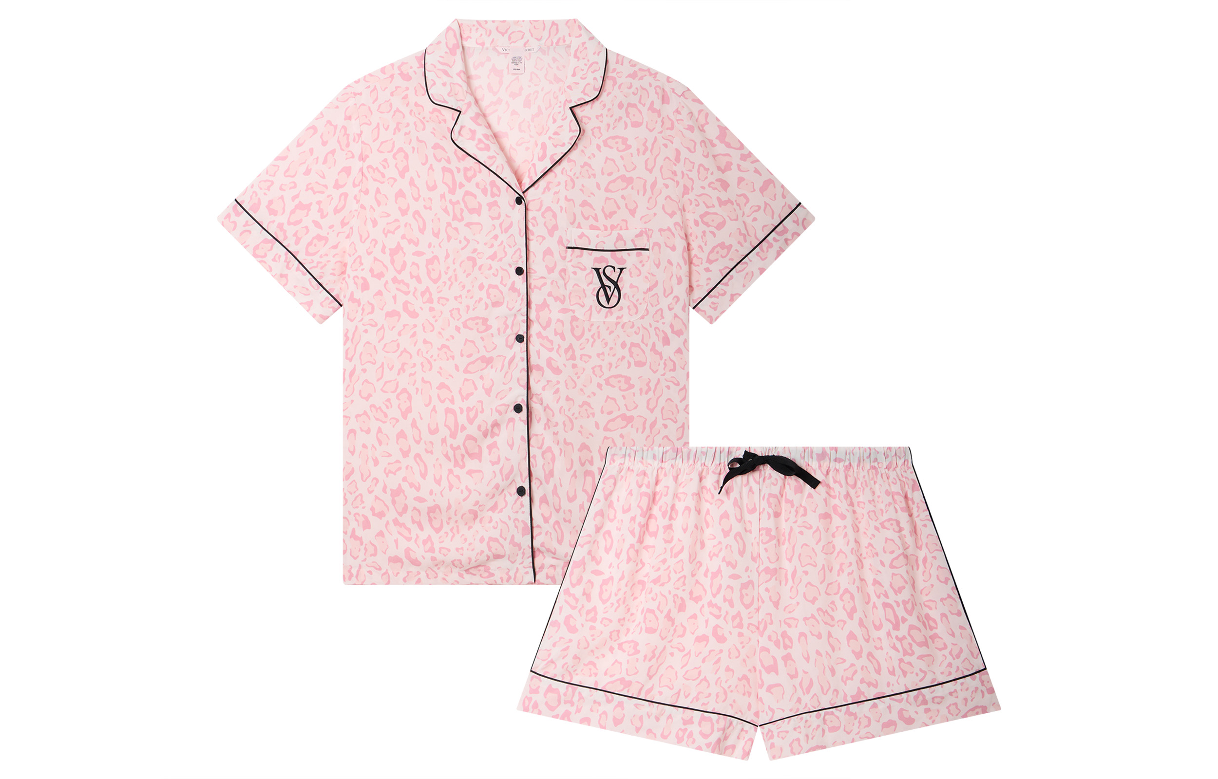Женская пижама Victoria's Secret (розовый леопард)