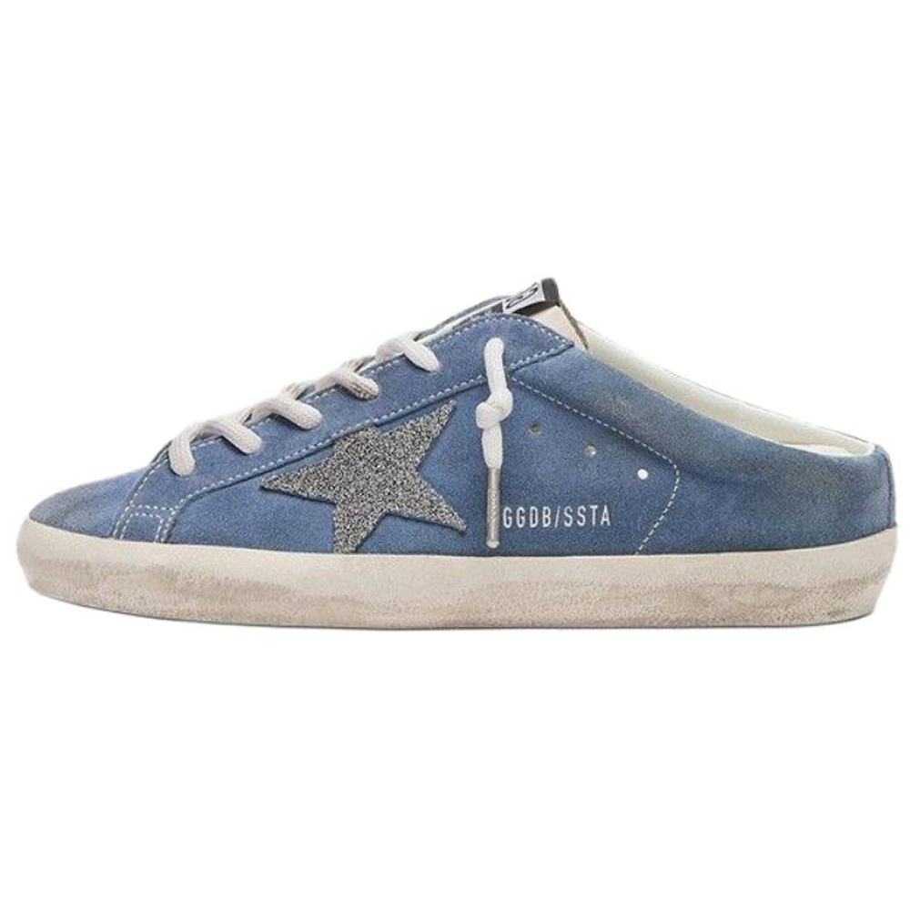 Женские сабо Golden Goose Super-Star Sabot (синие)