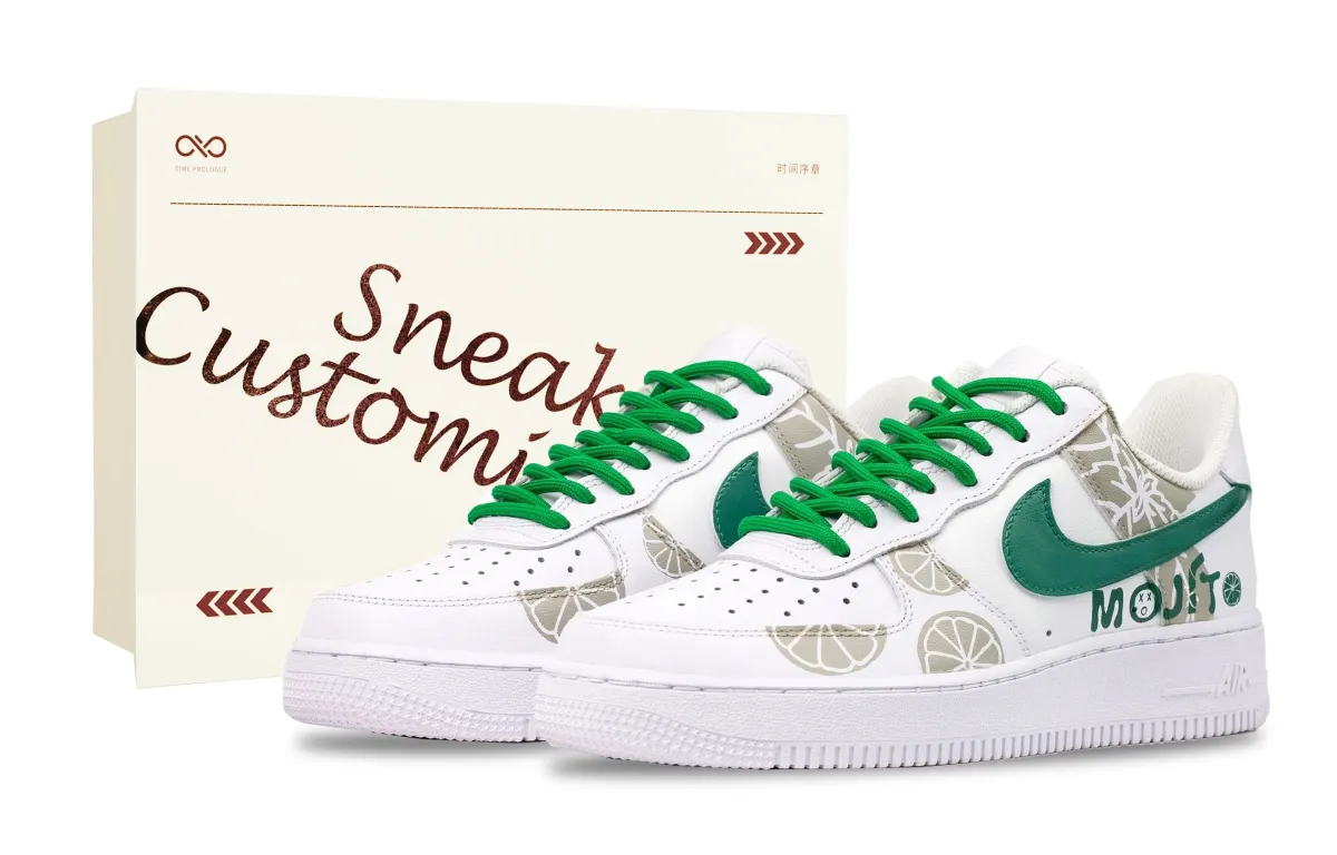 Nike Air Force 1 Lemon Summer, Refined Shopping Bag Cow Leather Abrasion Resistant Balance Abrasion Resistant Balance