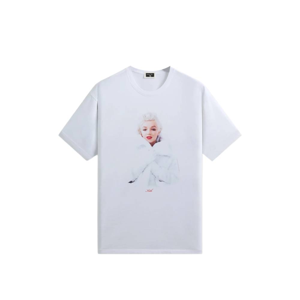 Мужская футболка KITH KITH × Marilyn Monroe Fur Coat T (белая)