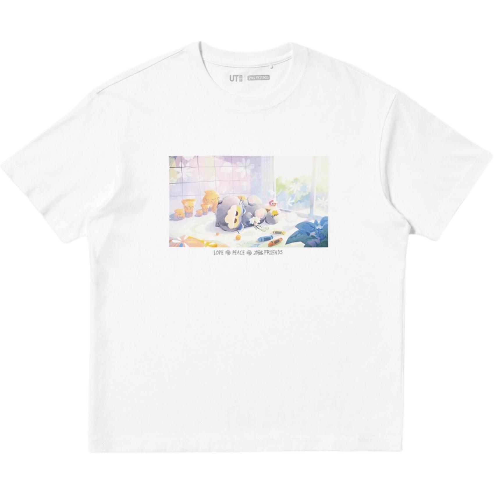 Женская футболка UNIQLO UNIQLO × ZO&FRIENDS UT SS26 T (черный)