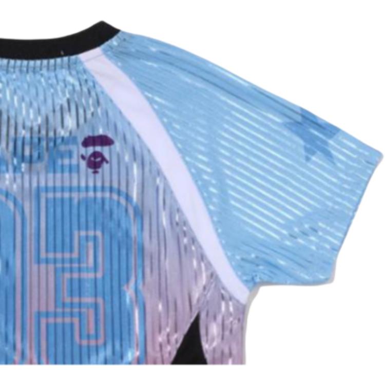 Женская футболка A BATHING APE A BATHING APE SS26 (красно-белый) — фото 4