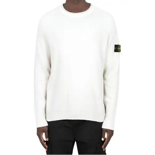 STONE ISLAND Compass badge Gauzed effect Sweater