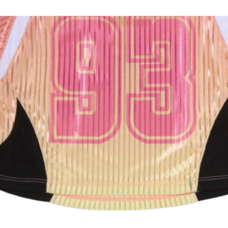 Женская футболка A BATHING APE A BATHING APE SS26 (красно-белый) — фото 8