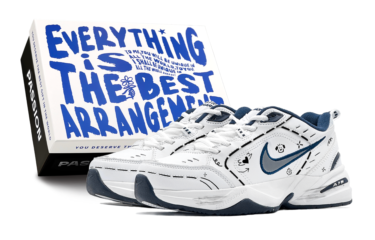 Nike Air Monarch 4 Slip Resistant, Abrasion Resistant, Height Increasing