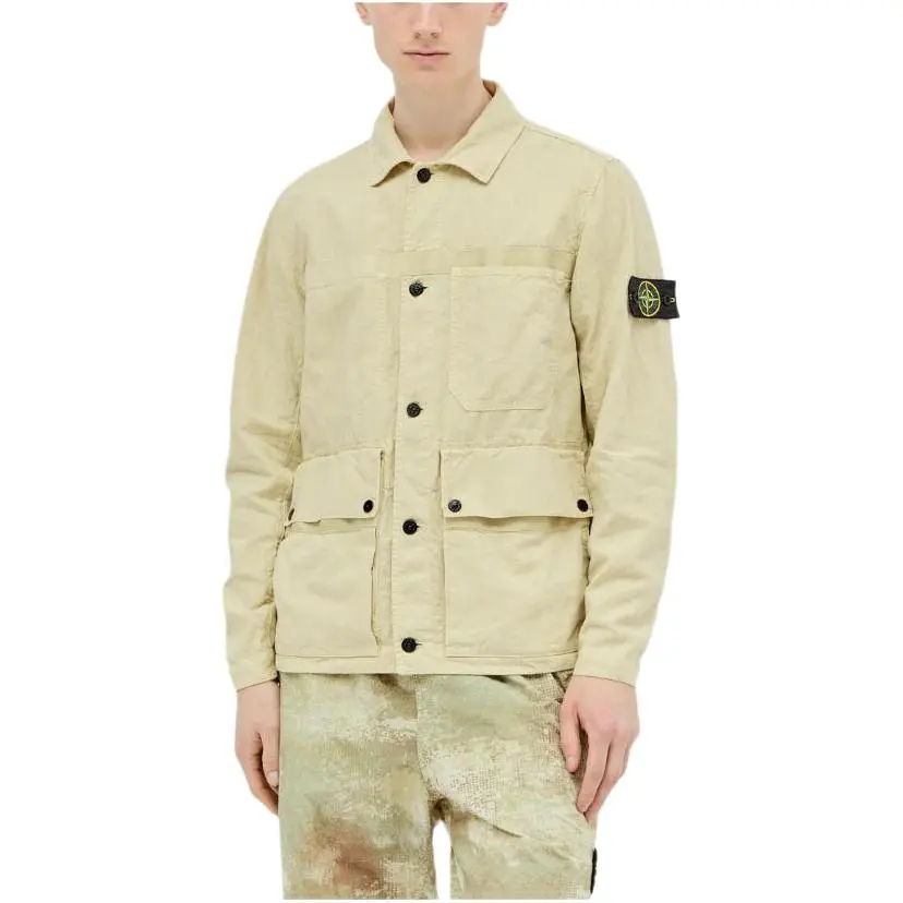 Stone Island Compass-badge shirt jacket