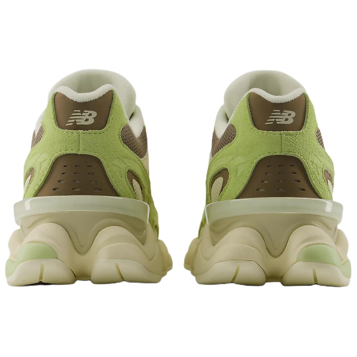 Кроссовки New Balance 9060R (бежево-зеленые) — Бежевыйзелёный — фото 3