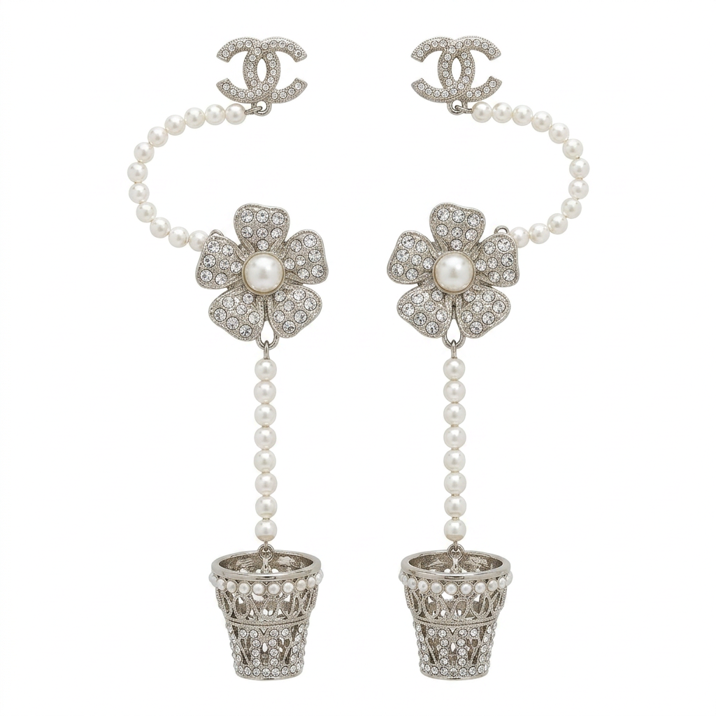 Женские серьги Chanel (золотистый)