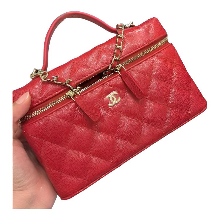Женская сумка Chanel LP Box Bag (красная) — фото 5