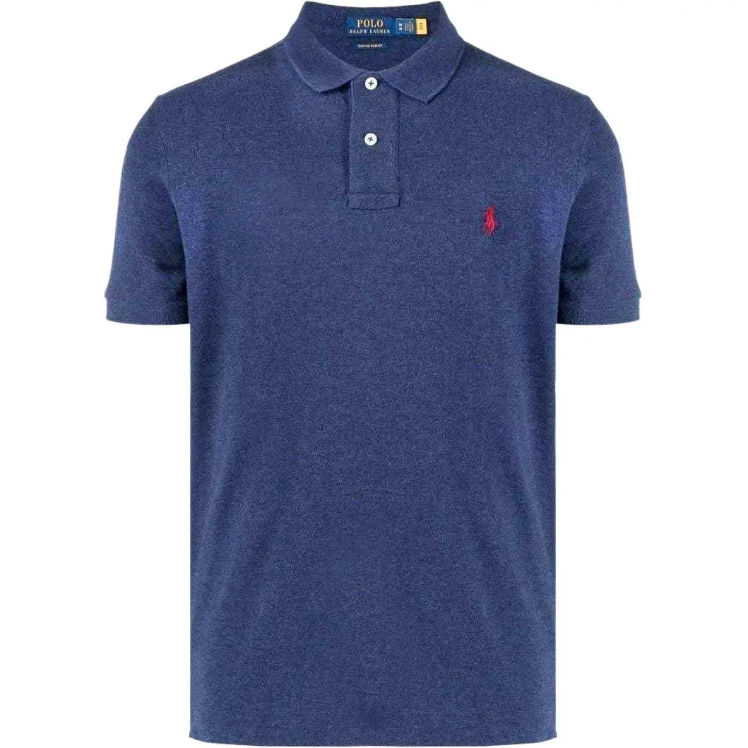 Polo Ralph Lauren SS23 Polo Shirt Custom Slim Fit Men's Marine Blue