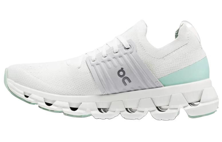 Женские кроссовки On Cloudswift 3 (бело-зеленые)