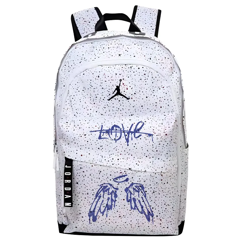 Jordan Polyester Backpack Unisex White