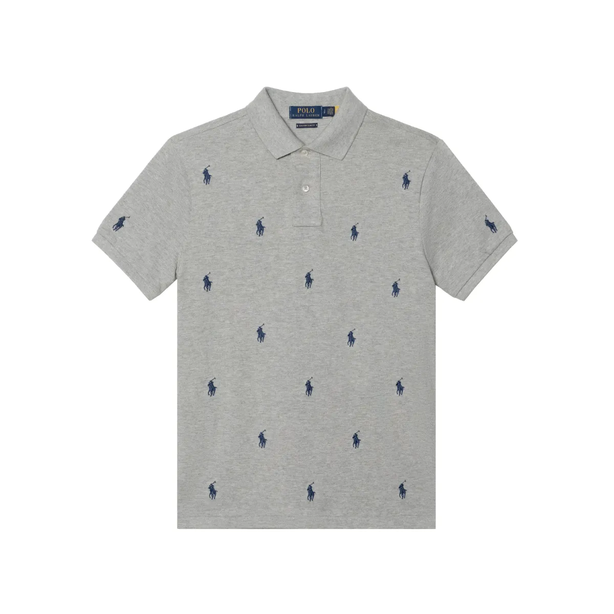 Polo Ralph Lauren Polo Shirt Custom Slim Fit Men's Gray