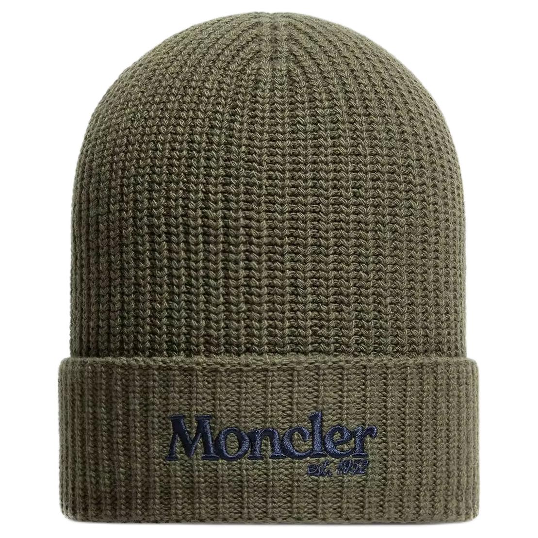 Шапка Moncler (оливковая)
