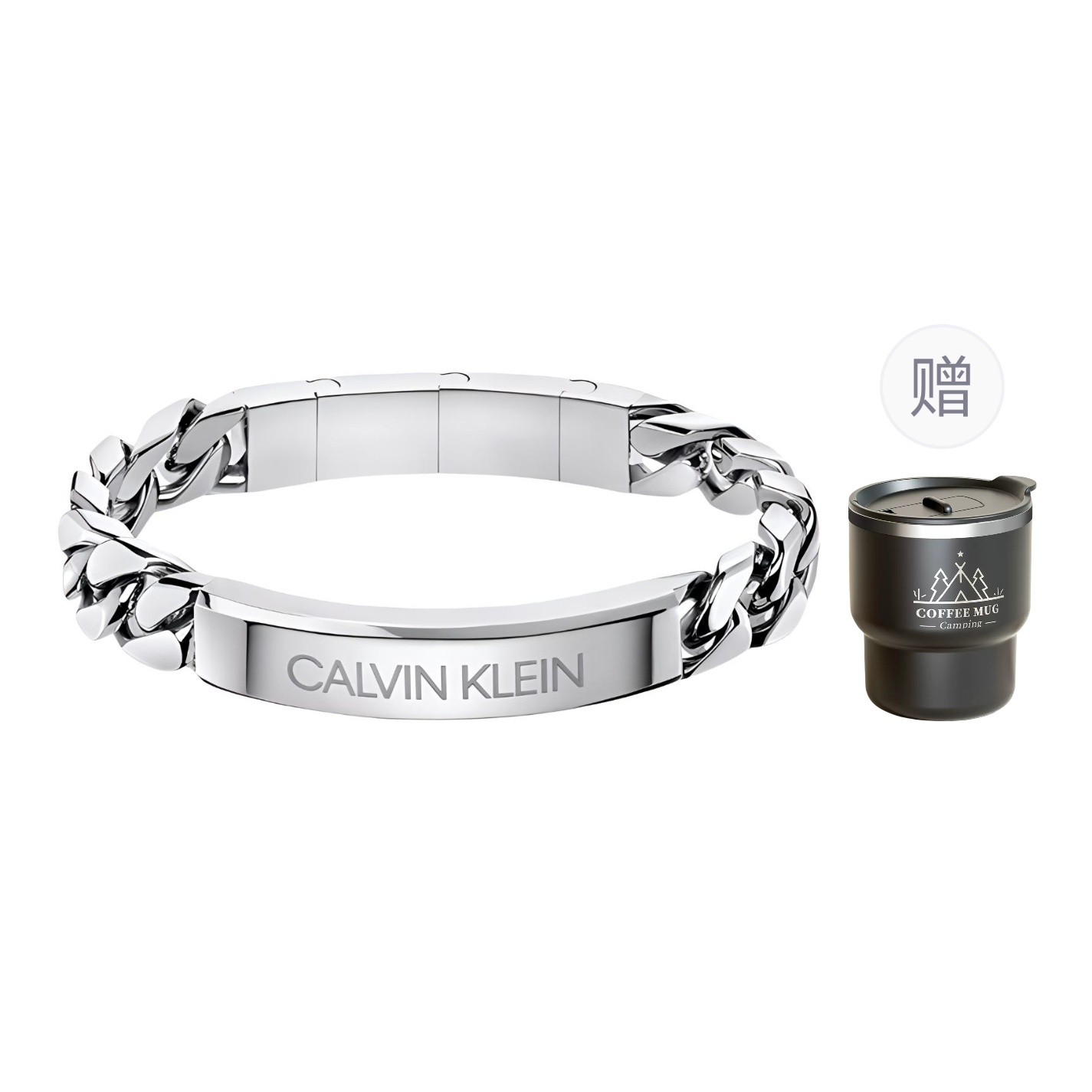 Мужской браслет CALVIN KLEIN (черный)