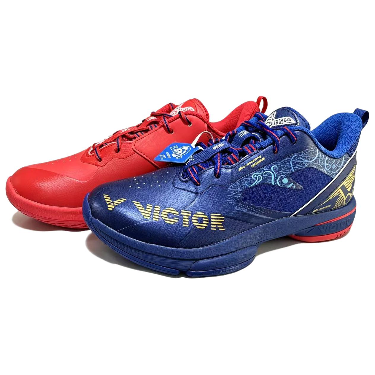 VICTOR THUNDER PLUS Cushioning Low top Badminton Shoes Unisex Mismatched