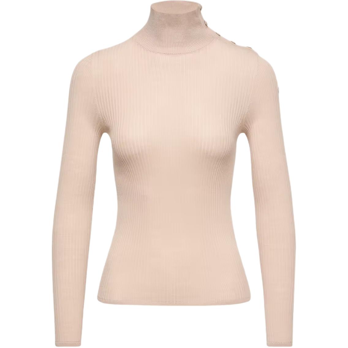 Женская куртка Moncler Textured Wool (белая)