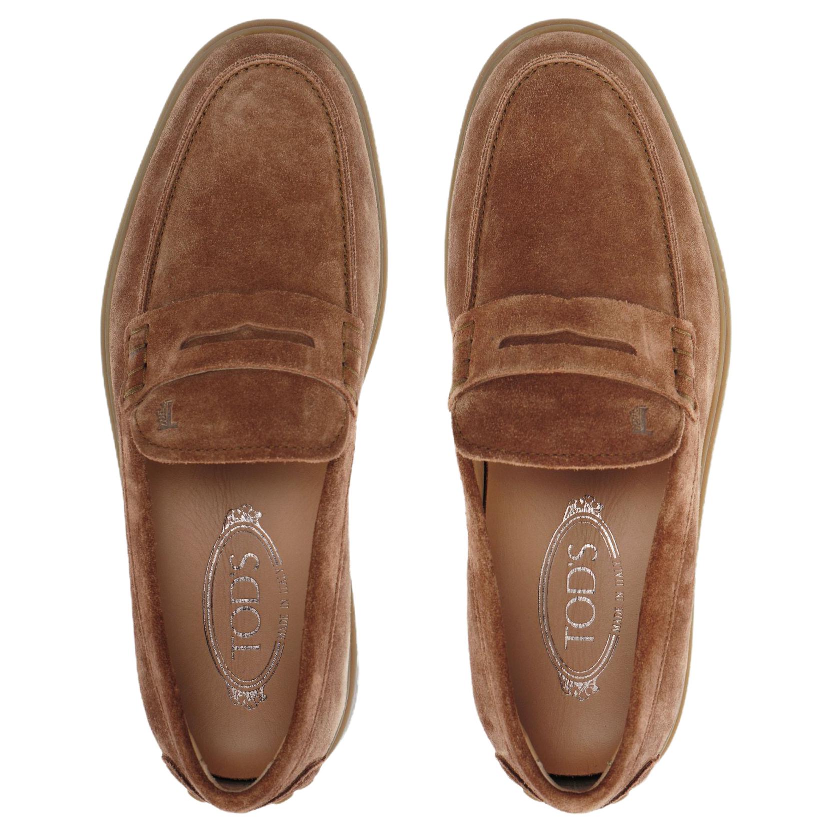 TOD'S Penny Logo-Embossed Loafers