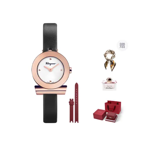 Leather quartz watch strap, silver dial, women's watch, one bead bracelet, gift box, perfume, elegant birthday charm, quartz mechanism, genuine leather, light luxury style, for beloved