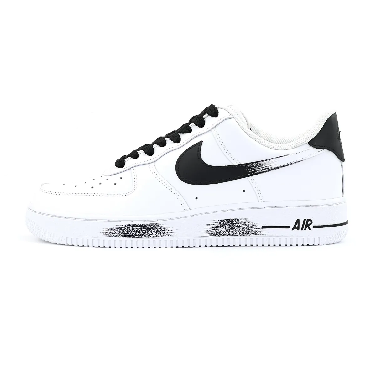 Nike Air Force 1 Air Force 1 Height-Increasing Low-top Skateboard Shoes Unisex Black White