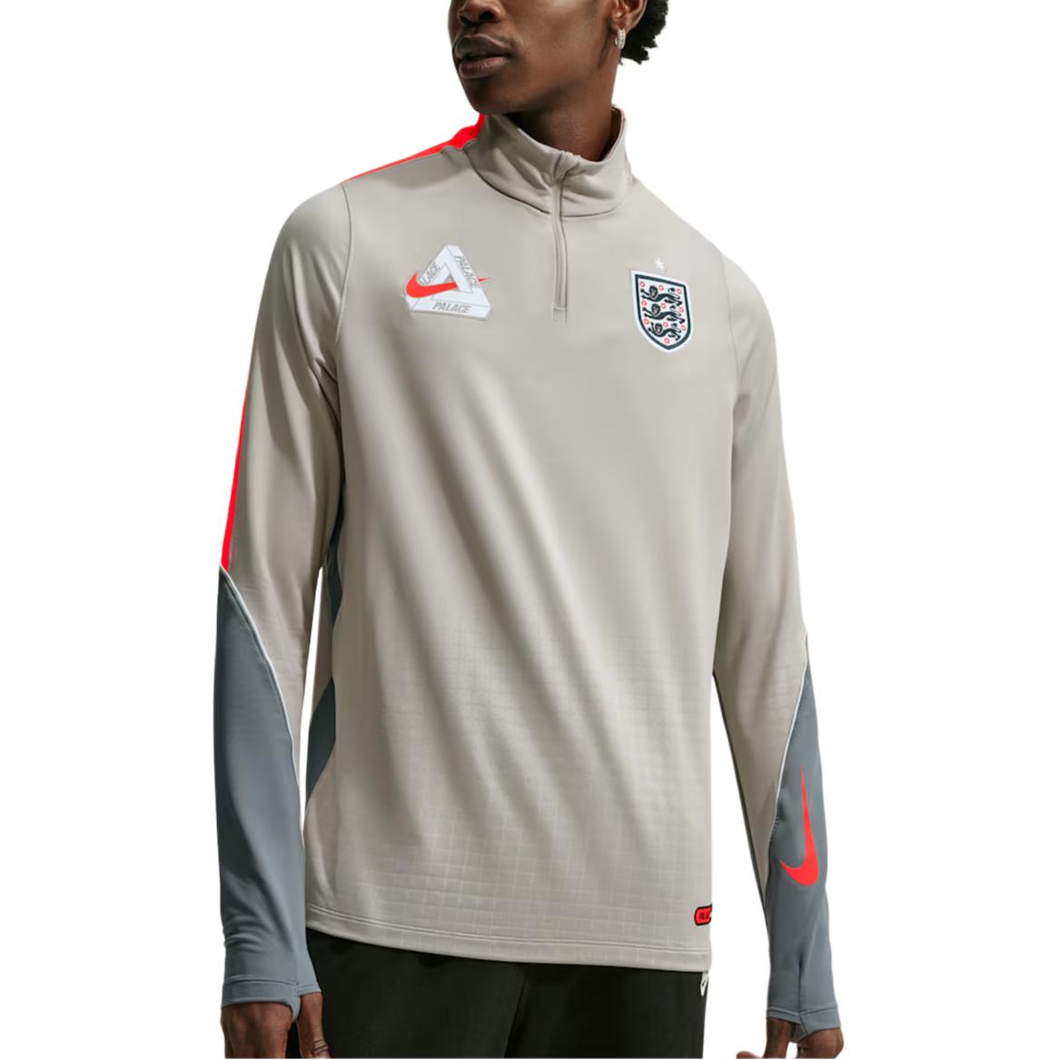 Мужской лонгслив Nike × PALACE x England (серый)