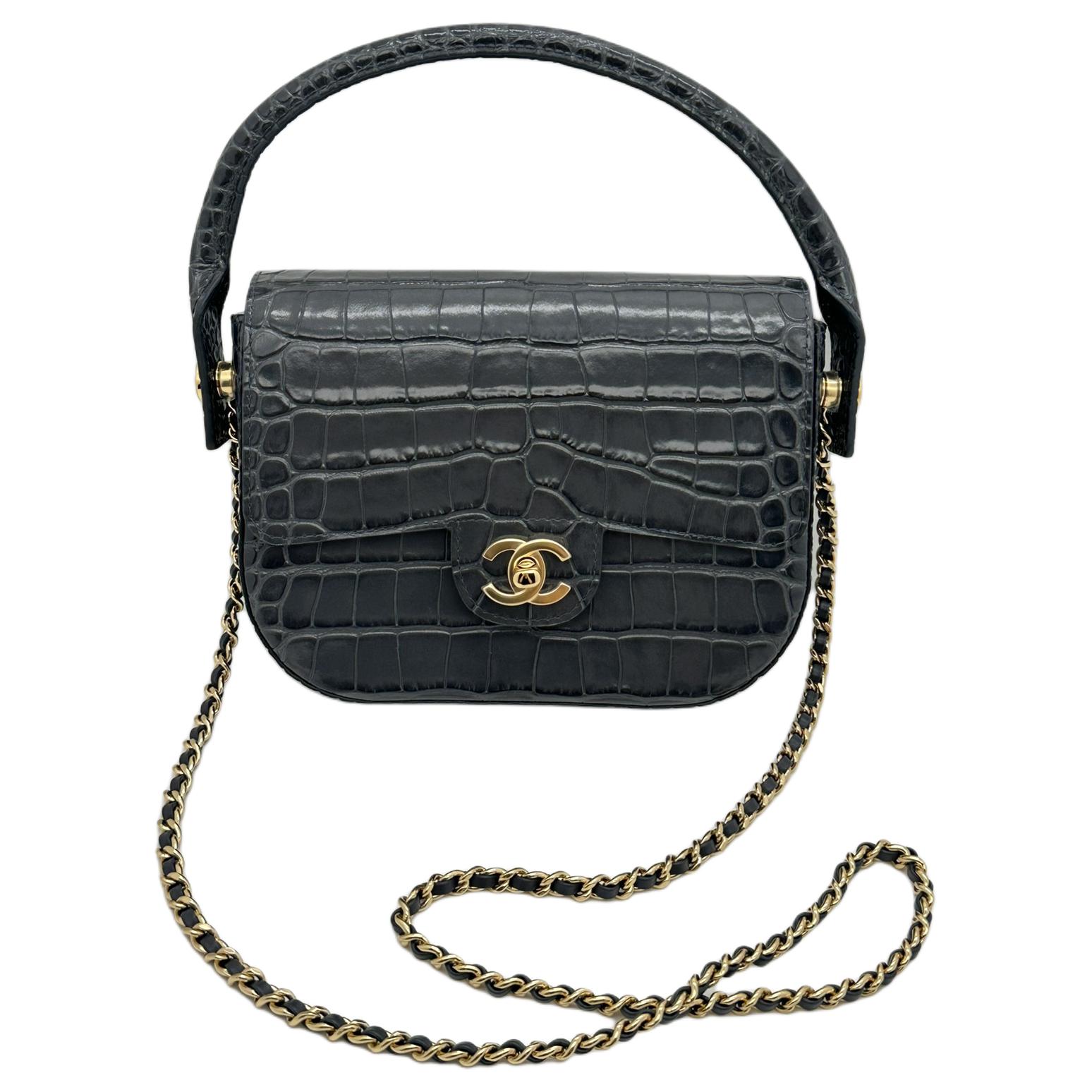 Женская сумка Chanel (темно-синяя)